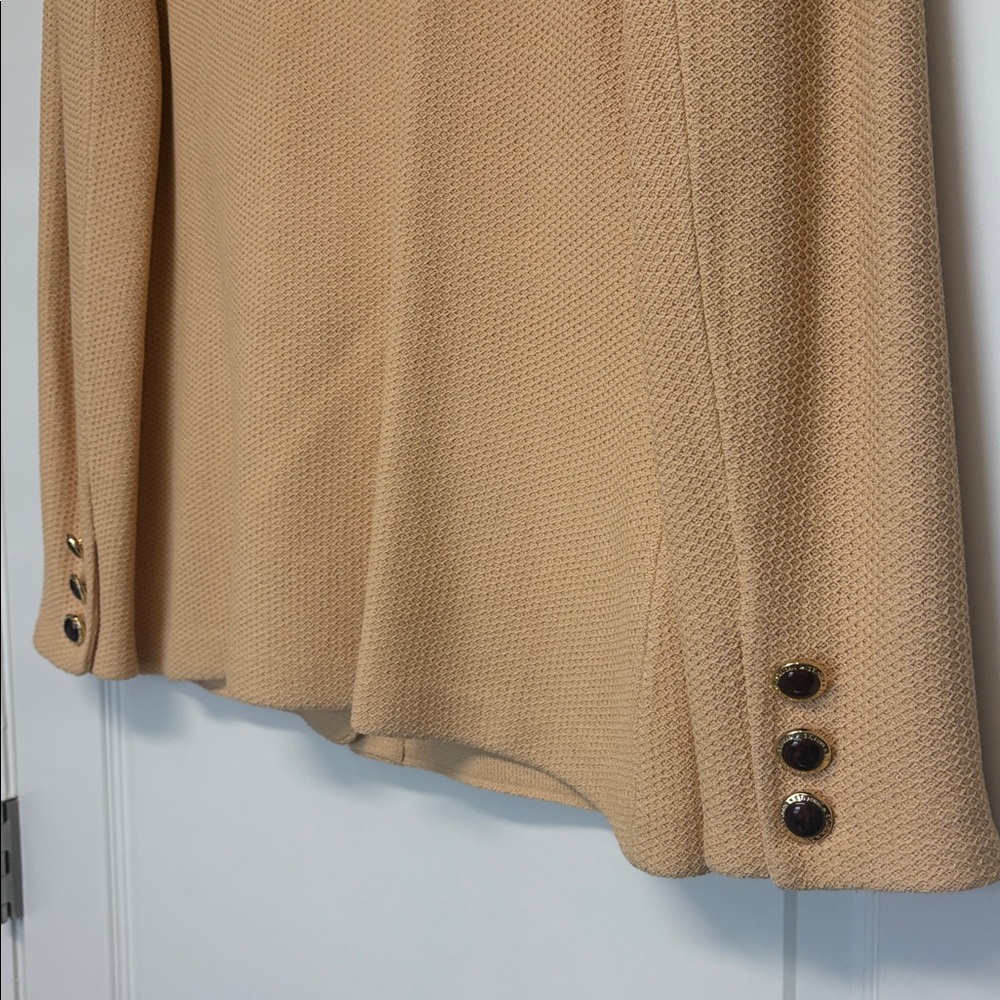 ST. JOHN Collection Spring Button-Up Sweater Blazer - Picture 3 of 7